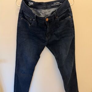 Mugsy Fulton Men's Slim Straight Jeans - Dark Blue